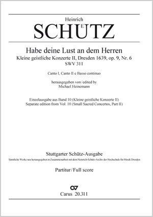 Habe deine Lust an dem Herren : SWV 311