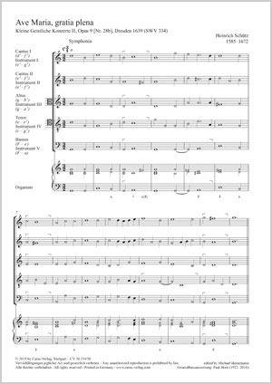 Ave Maria gratia plena : SWV 334
