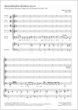 Quemadmodum desiderat cervus : SWV 336