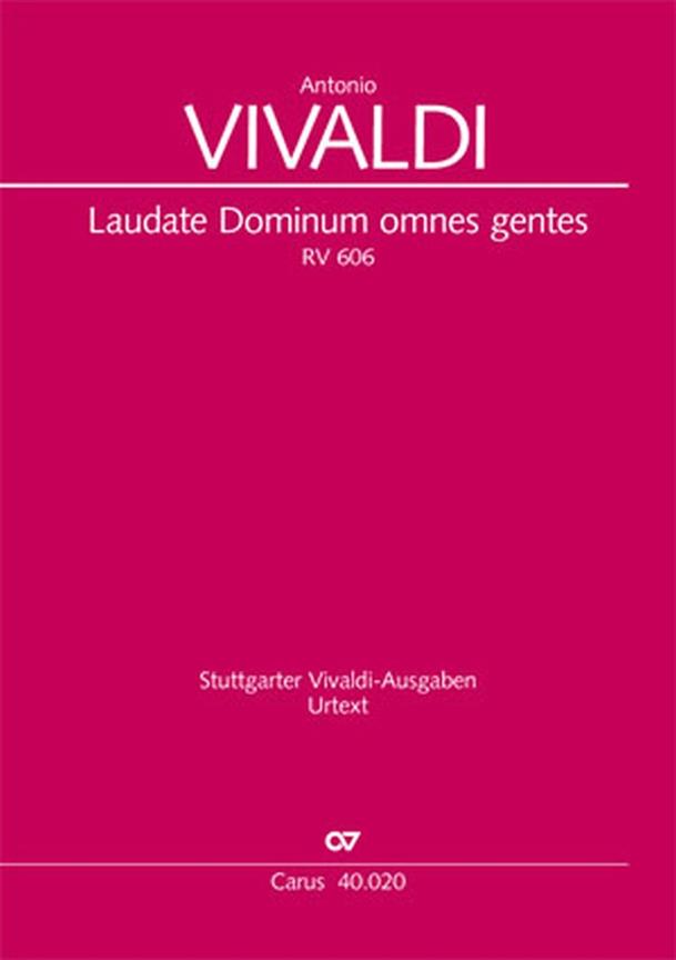 Laudate Dominum omnes gentes : RV 606