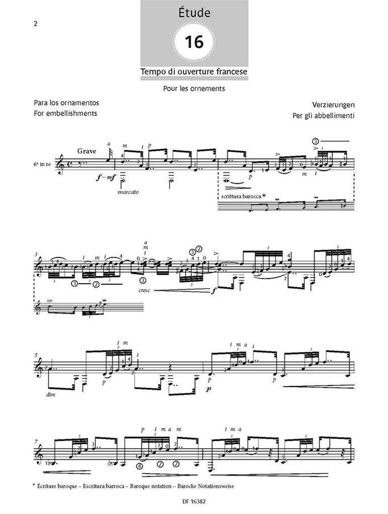 Études simples - Estudios sencillos (Série 4) : Nos. 16-20 - Pour Guitare-Para Guitarra-For Guitar-Für Gitarre -Per Chitarra