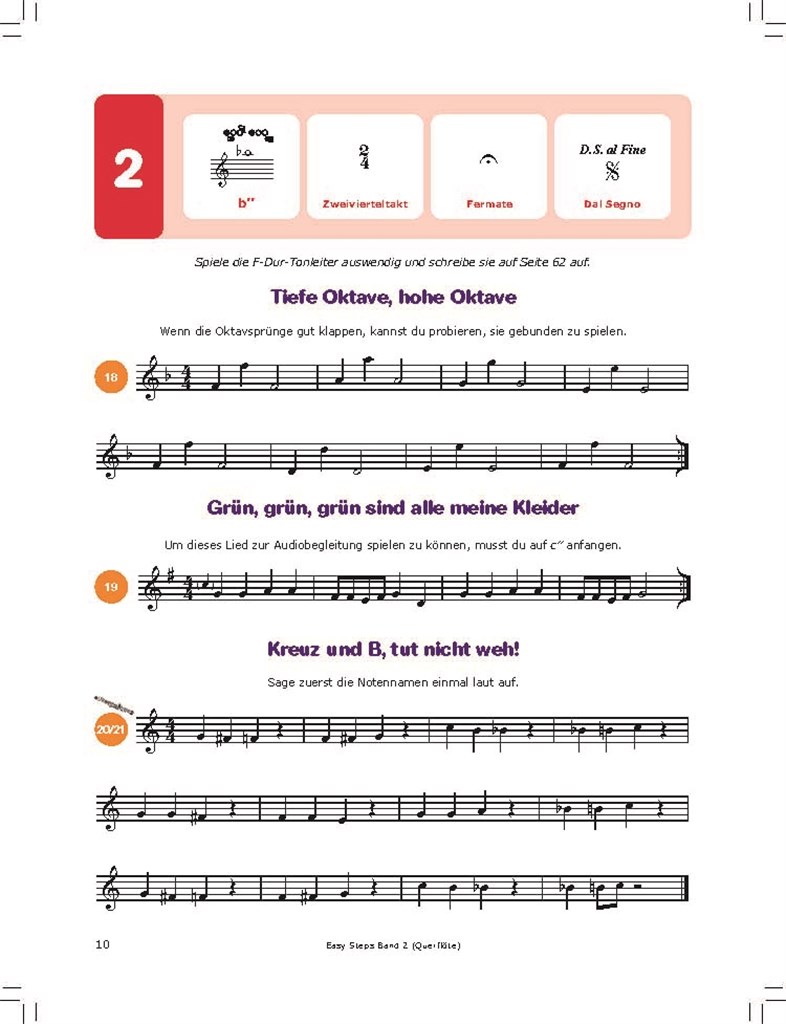 Easy Steps [D] Band 2 : Schritt für Schritt Querflöte spielen lernen