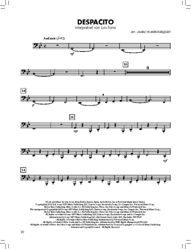 BläserKlasse Chart-Hits - Tuba : Angesagte Popnummern für den großen Auftritt