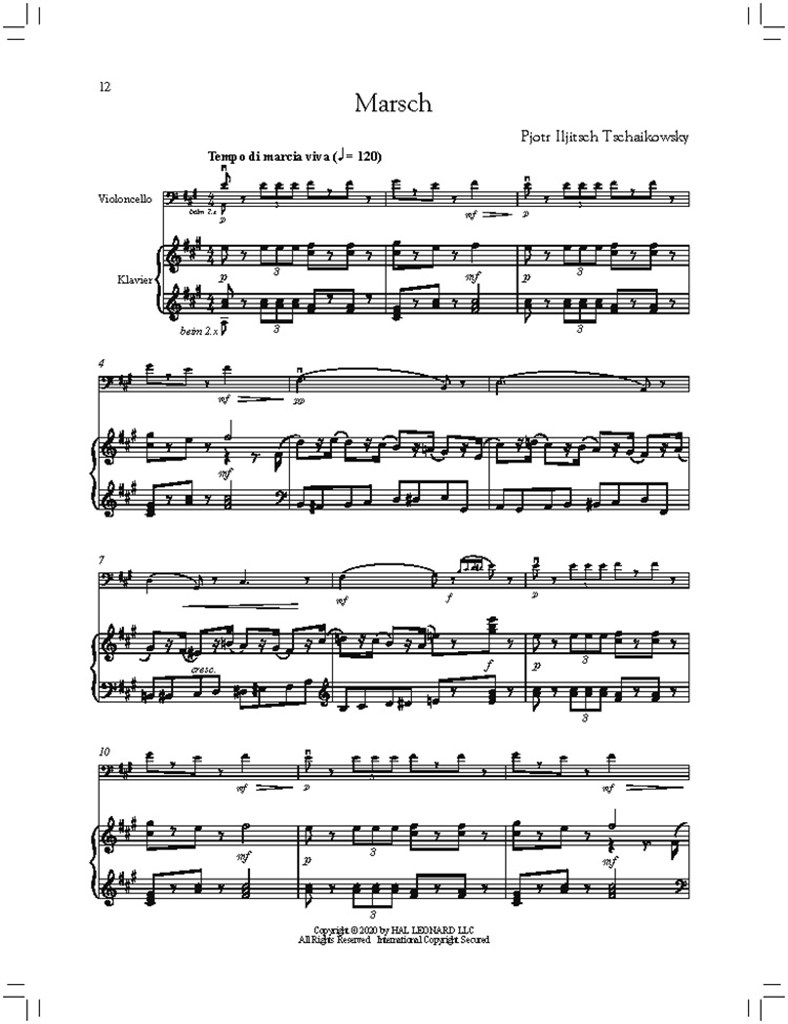 Der Nussknacker - Klassische Arr. für Melodieinstr : 10 Auszüge aus der Ballettmusik