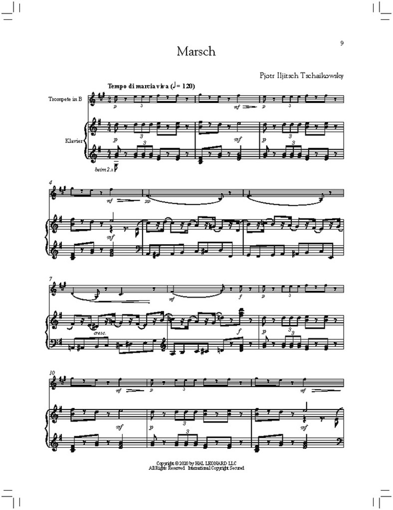 Der Nussknacker - Klassische Arr. für Melodieinstr : 10 Auszüge aus der Ballettmusik