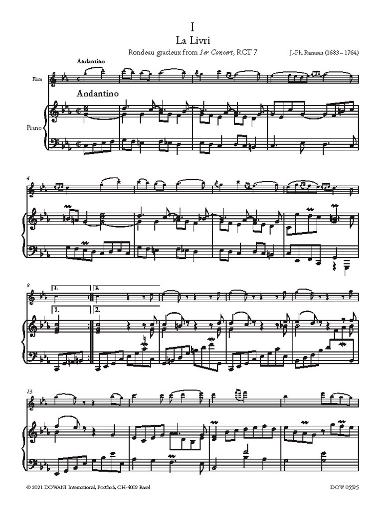 Album V : 7 Easy/Intermediate Pieces for Flute and Piano