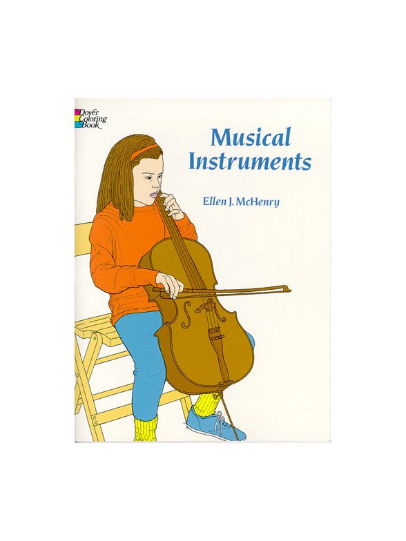 Musical Instruments Colouring Book