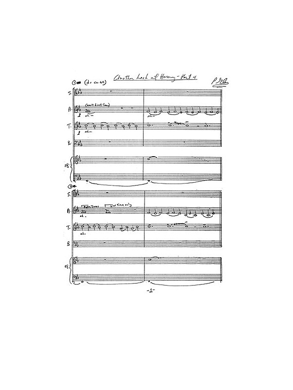 Philip Glass Another Look At Harmony Satb/Organ