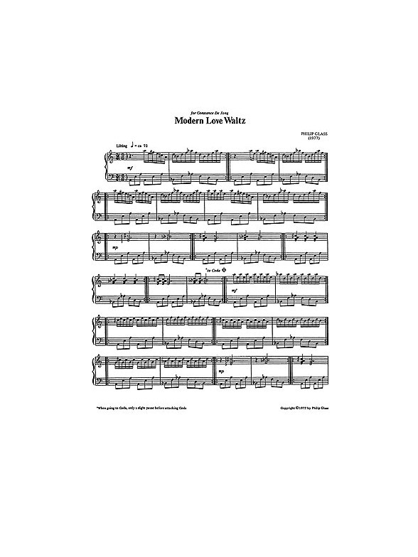 Philip Glass: Modern Love Waltz (Solo Piano Version)