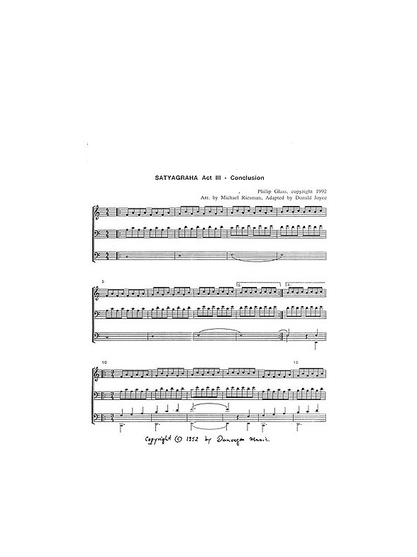 Philip Glass: Satyagraha Act 3 - Conclusion (Organ)