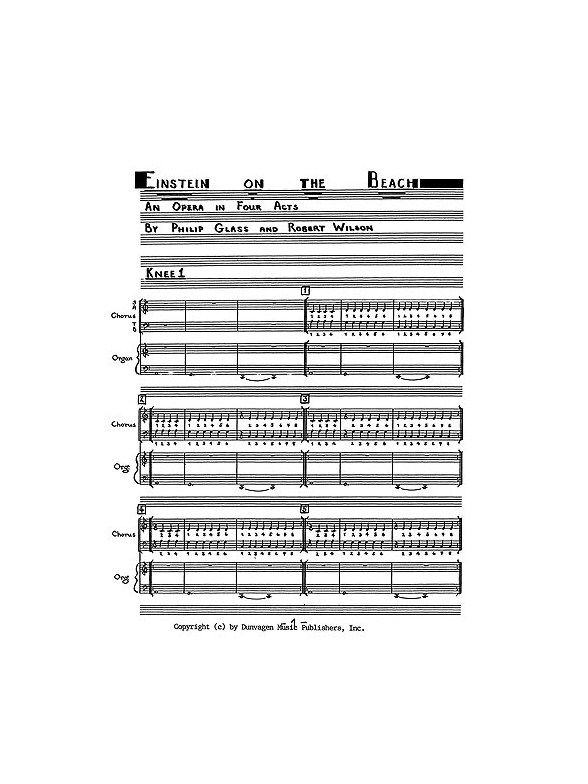 Philip Glass: Einstein On The Beach (Vocal Score)