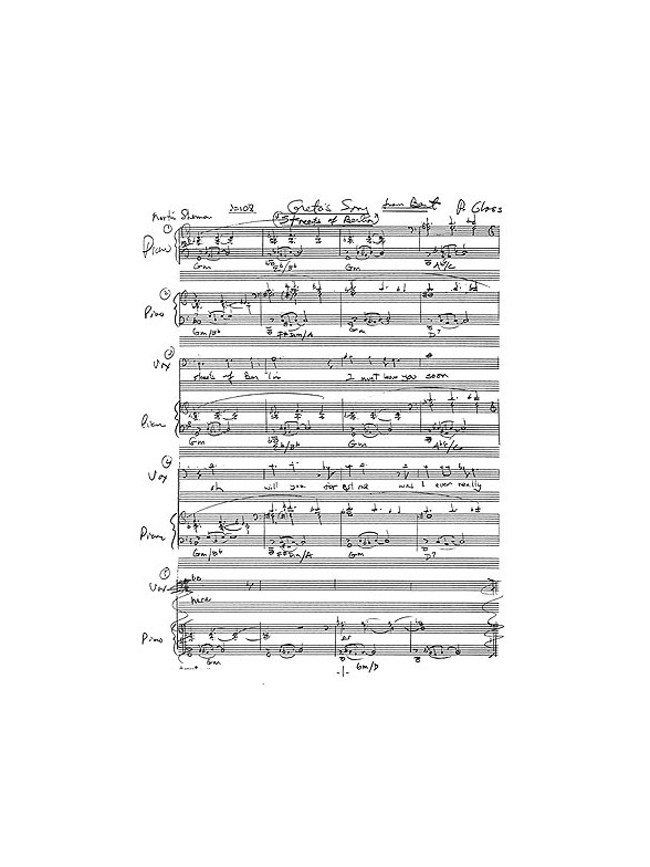 Philip Glass: Gretas Song (Streets Of Berlin)