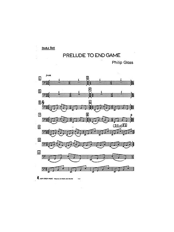 Philip Glass: Prelude To 'Endgame'