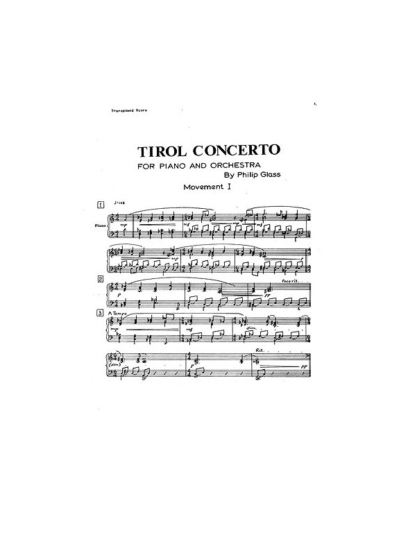 Philip Glass: Tirol Concerto