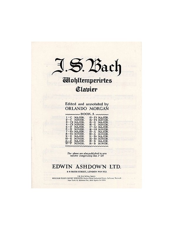 Js Bach: Prelude And Fugue No.11 In F Major Book 1 Bmv 856