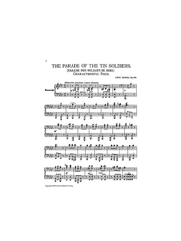 Leon Jessel: The Parade Of The Tin Soldiers Op.123 (Piano Duet)