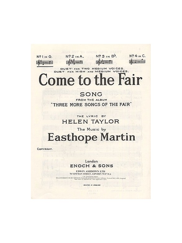 Martin: Come To The Fair In G Major