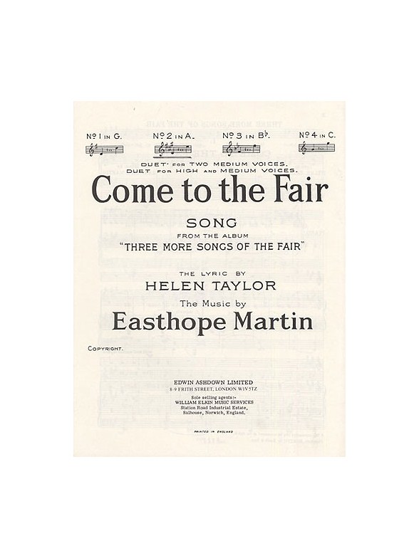 Easthorpe Martin: Come To The Fair (In A)