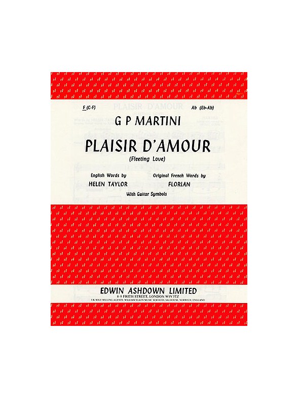 Giovanni Martini: Plaisir D'Amour In F