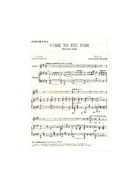 Easthope Martin: Come To The Fair (Unison)
