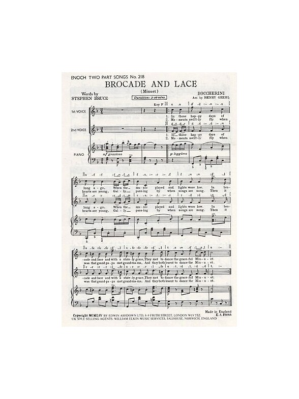 Luigi Boccherini: Brocade And Lace