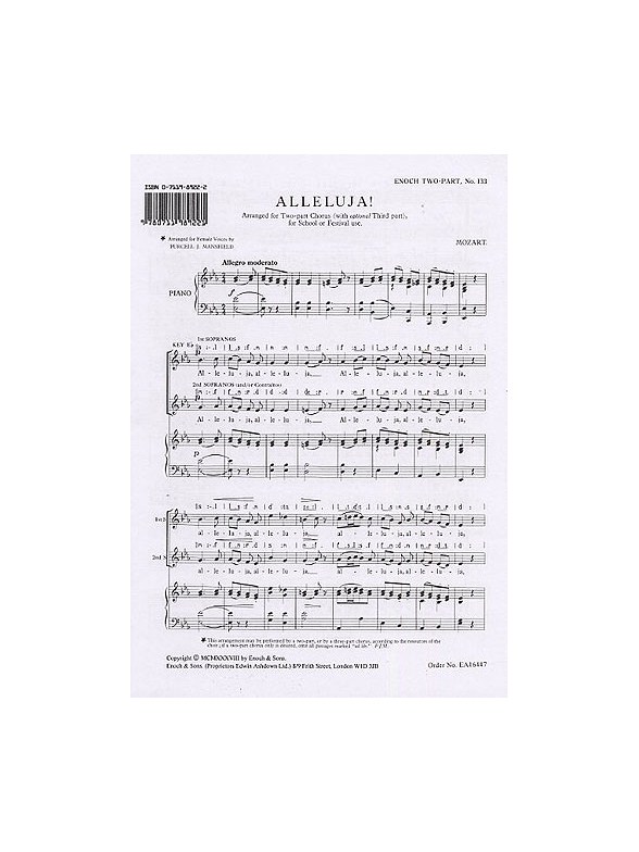 W.A. Mozart: Alleluja! (SS)