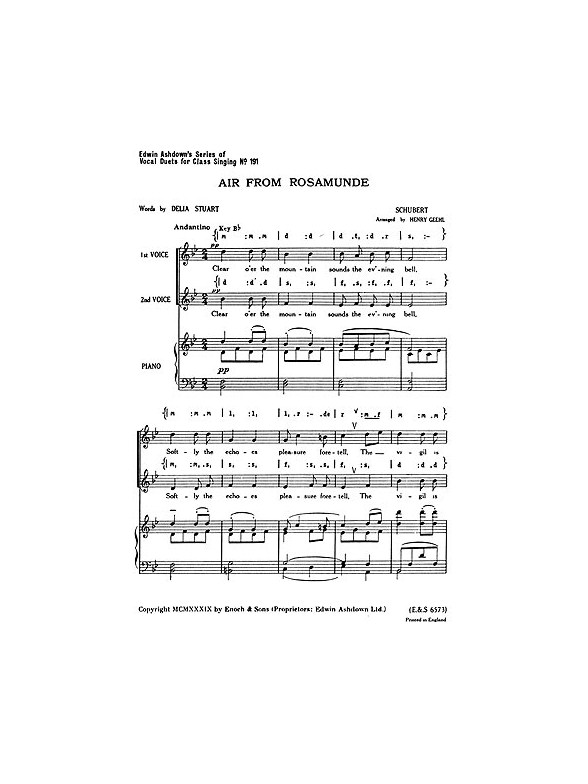 Franz Schubert: Air From Rosamunde