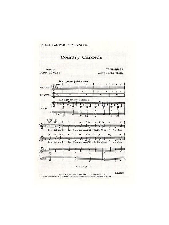 Cecil Sharp: Country Gardens (2-Part)