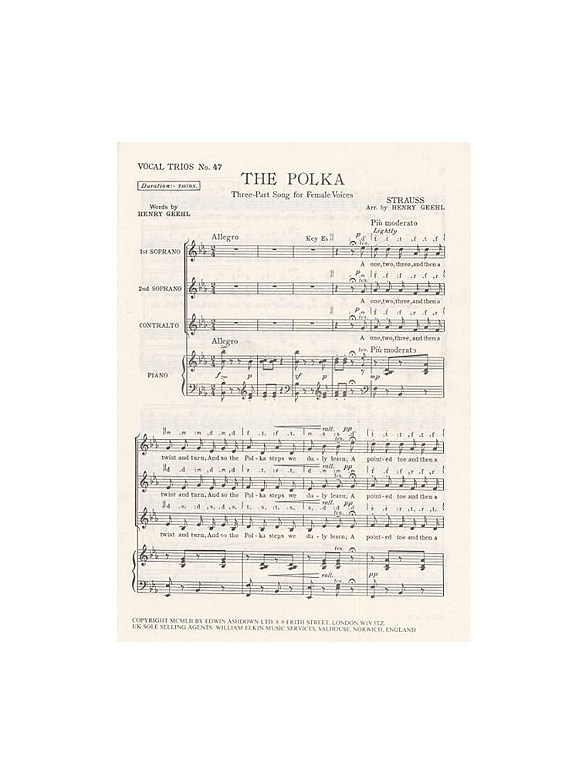 Johann Strauss II/Josef Strauss: The Polka (SSA)