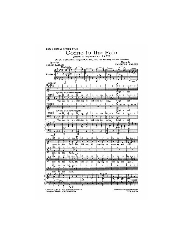 Easthope Martin: Come To The Fair