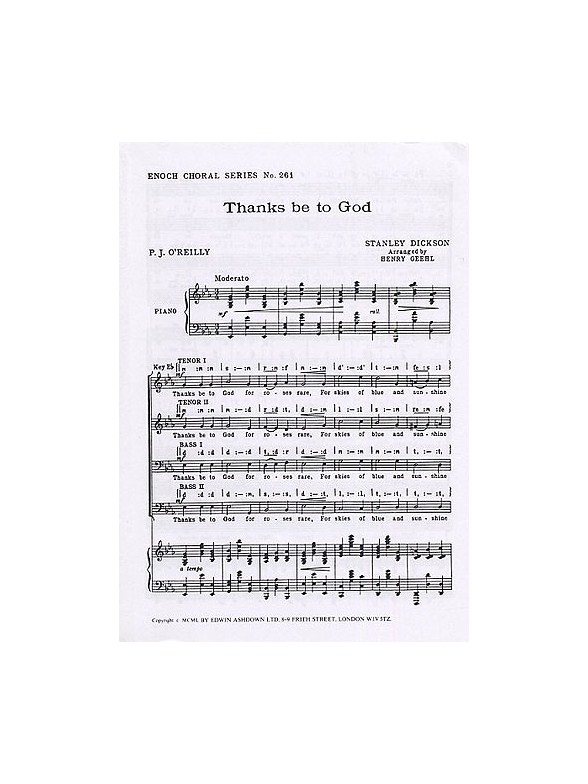 S Dickson: Thanks Be To God