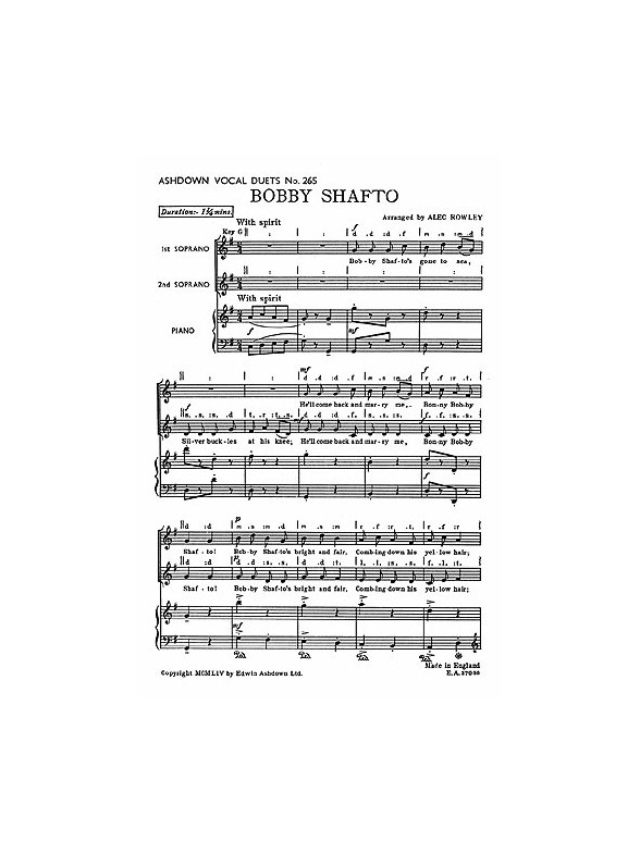 Bobby Shafto (SS/Piano)