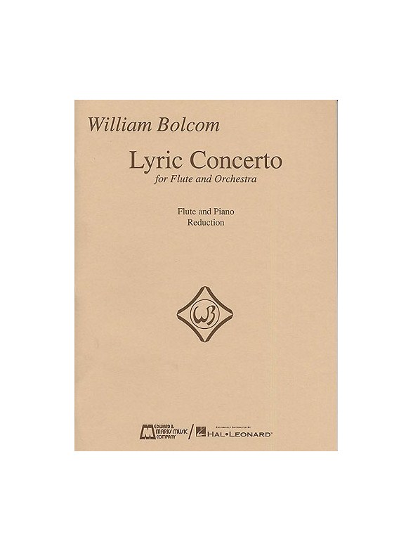 William Bolcom: Lyric Concerto For Flute And Orchestra (Flute/Piano)