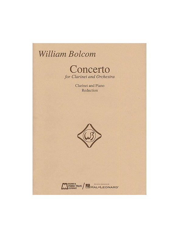 William Bolcom: Concerto For Clarinet And Orchestra (Clarinet/Piano)