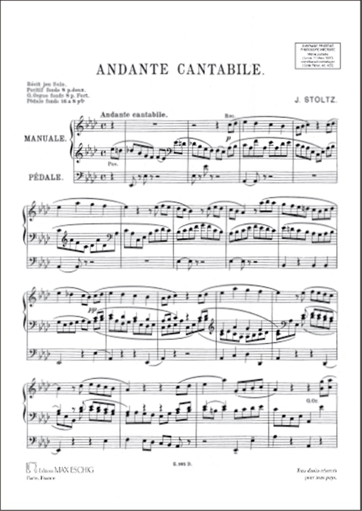 Andante Cantabile Orgue