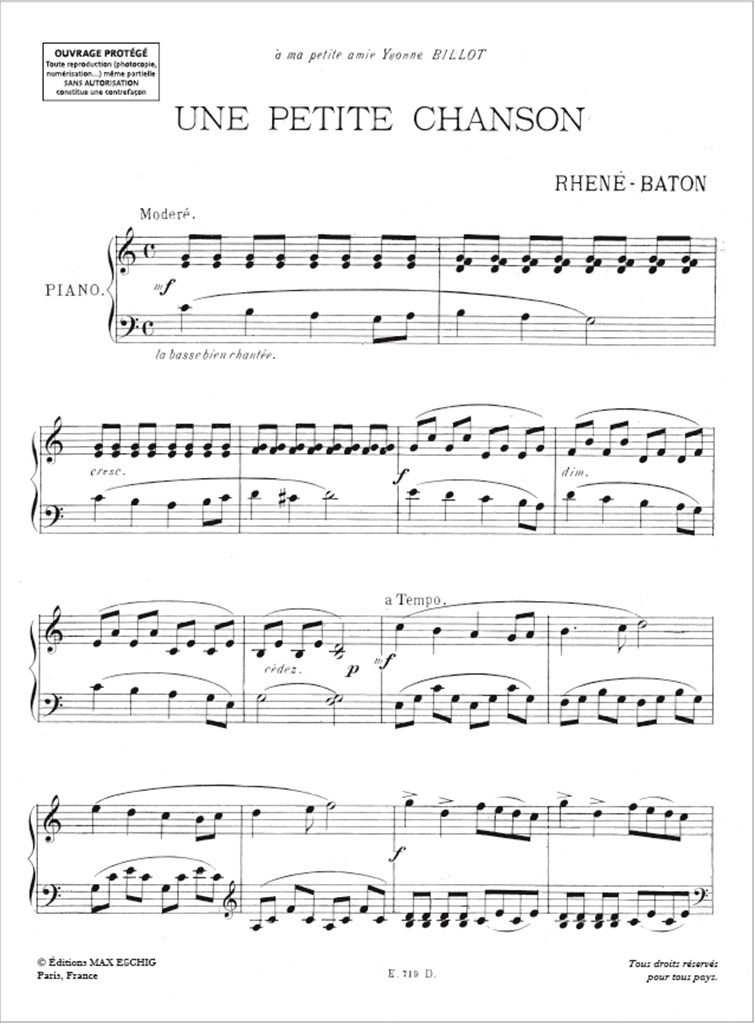 Petite Chanson Piano