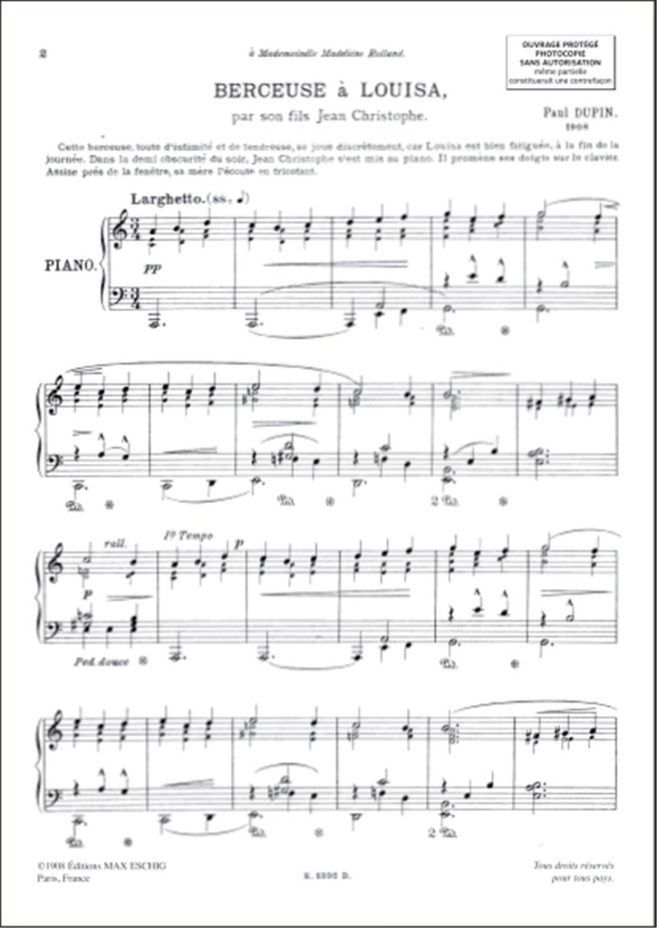 N 3 Berceuse Piano
