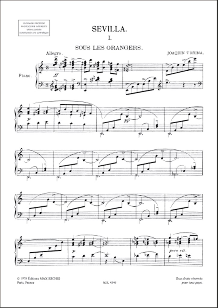 Sevilla Suite Op 2 Piano (N 1-2-3