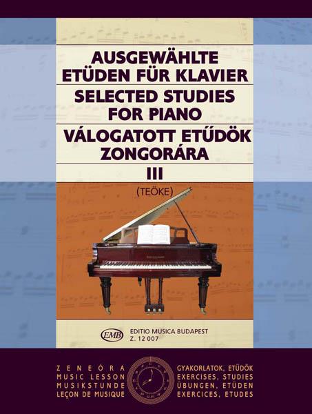 Ausgewählte Etüden III für Klavier : zongorára