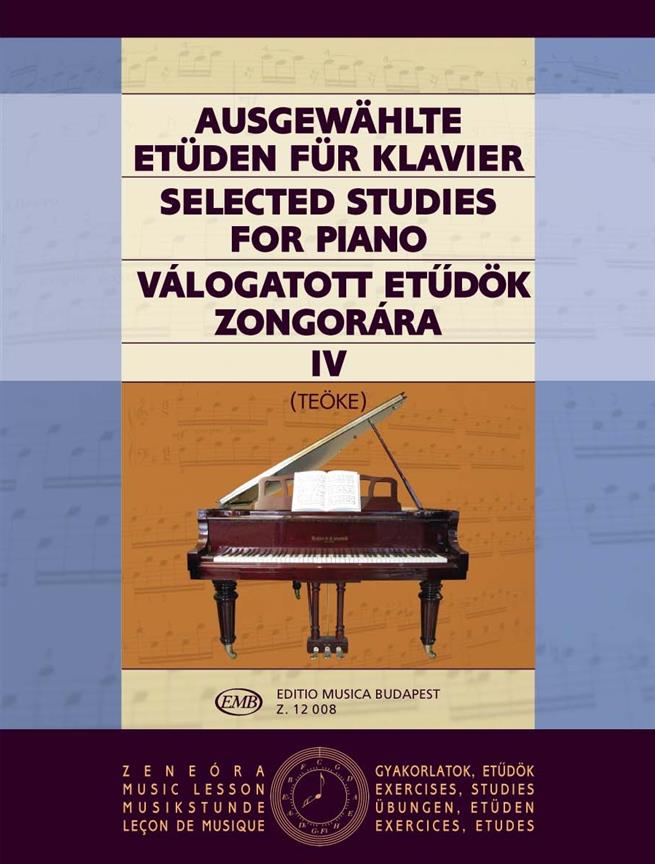 Ausgewählte Etüden IV für Klavier : zongorára