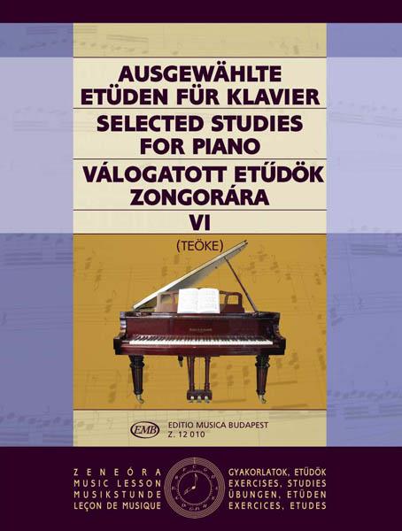 Ausgewählte Etüden VI für Klavier : zongorára
