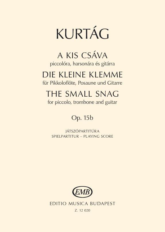 Die kleine Klemme op. 15b : für Pikkoloflöte, Posaune und Gitarre