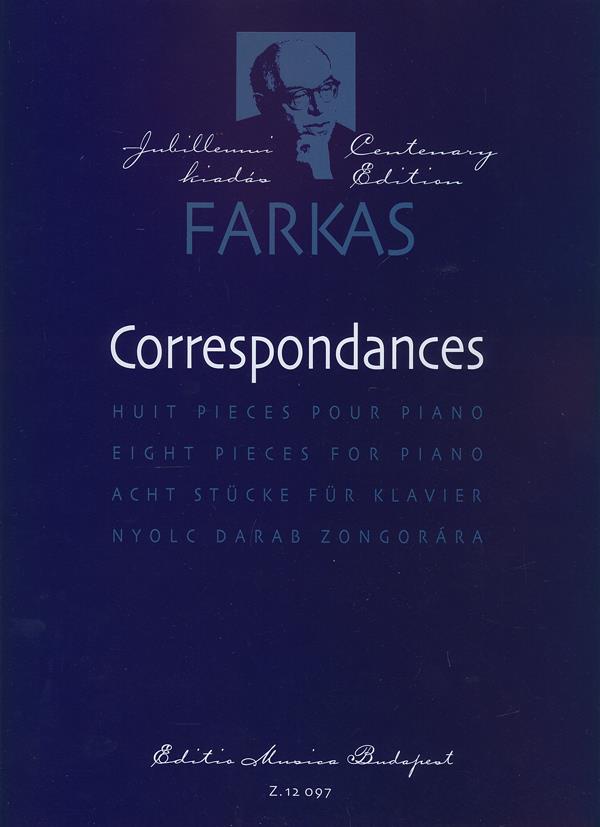 Correspondances 8 Klavierstücke : 8 Klavierstücke