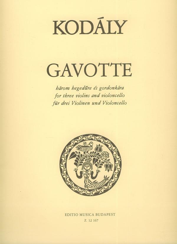 Gavotte für drei Violinen und Violoncello : für drei Violinen und Violoncello