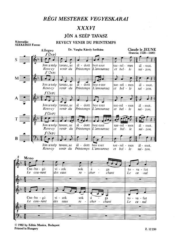 Old Masters' Mixed Choruses V36