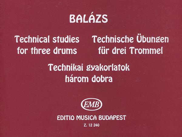 Technische Übungen : für drei Trommel
