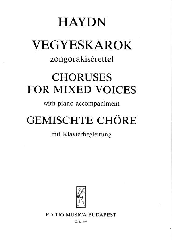 Gemischte Chöre (Opernausschnitte) mit Klavierbe : mit Klavierbegleitung