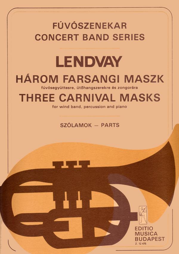 Three Carnival Masks : Wind Band, percussion and piano