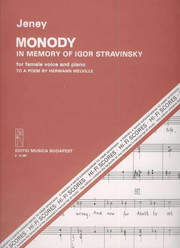 Monody : in memoriam Igor Stravinsky nach Gedichten von H. Melville