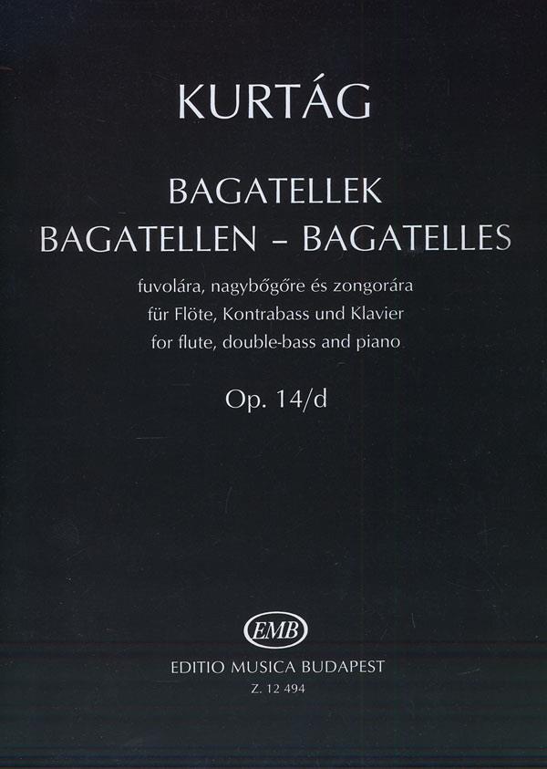 Bagatellen op. 14d : für Flöte, Kontrabass und Klavier